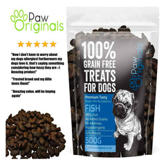 Paw Originals 100% Grain Free Fish Dog Treats 500g