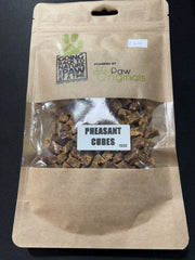 Paw Originals Pheasant Cubes 100g 100% Natural Single Protein